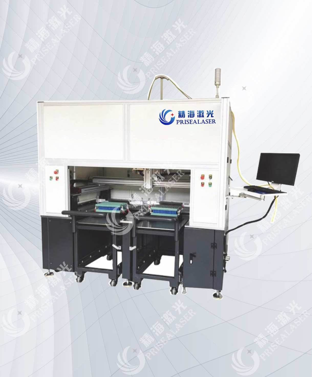 Laser welding workstation for car lock