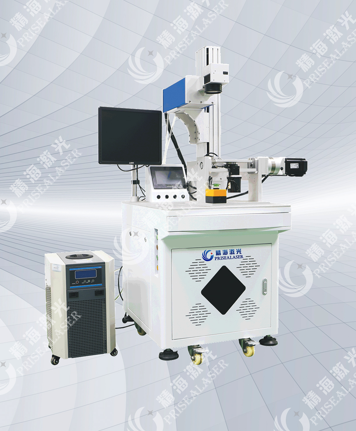 3D automatic rotating laser marking machine