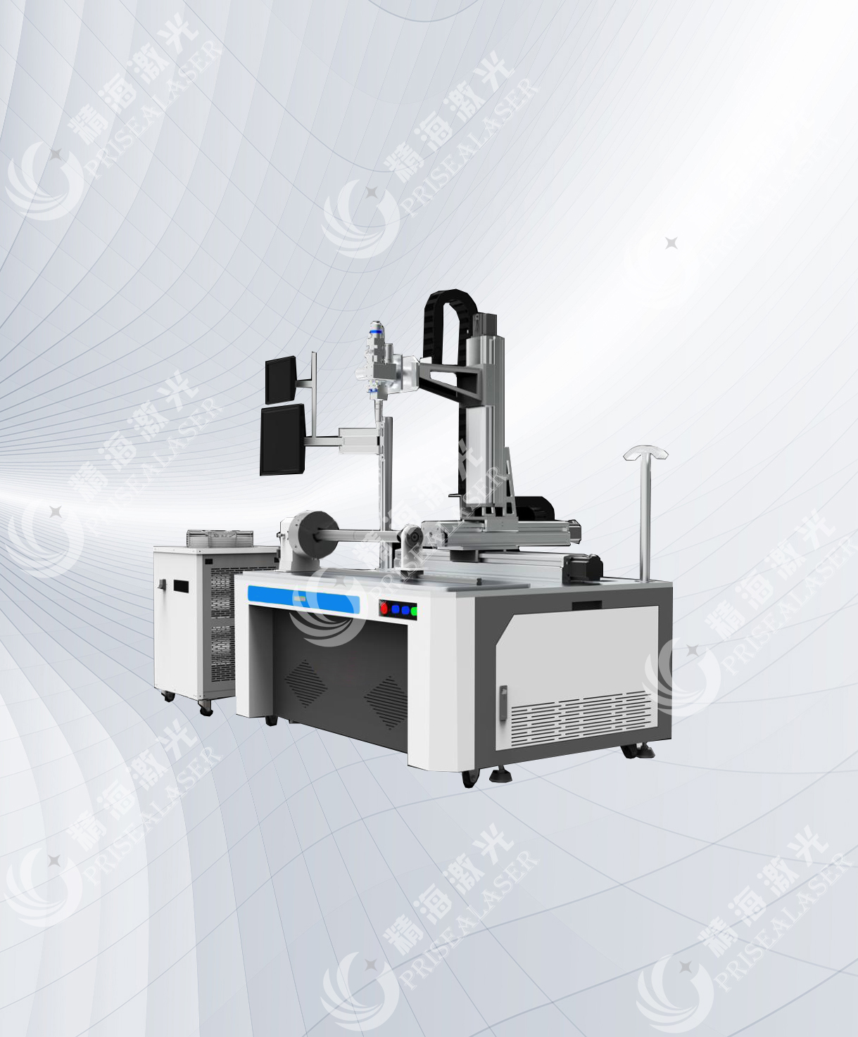 Filter laser welding workstation