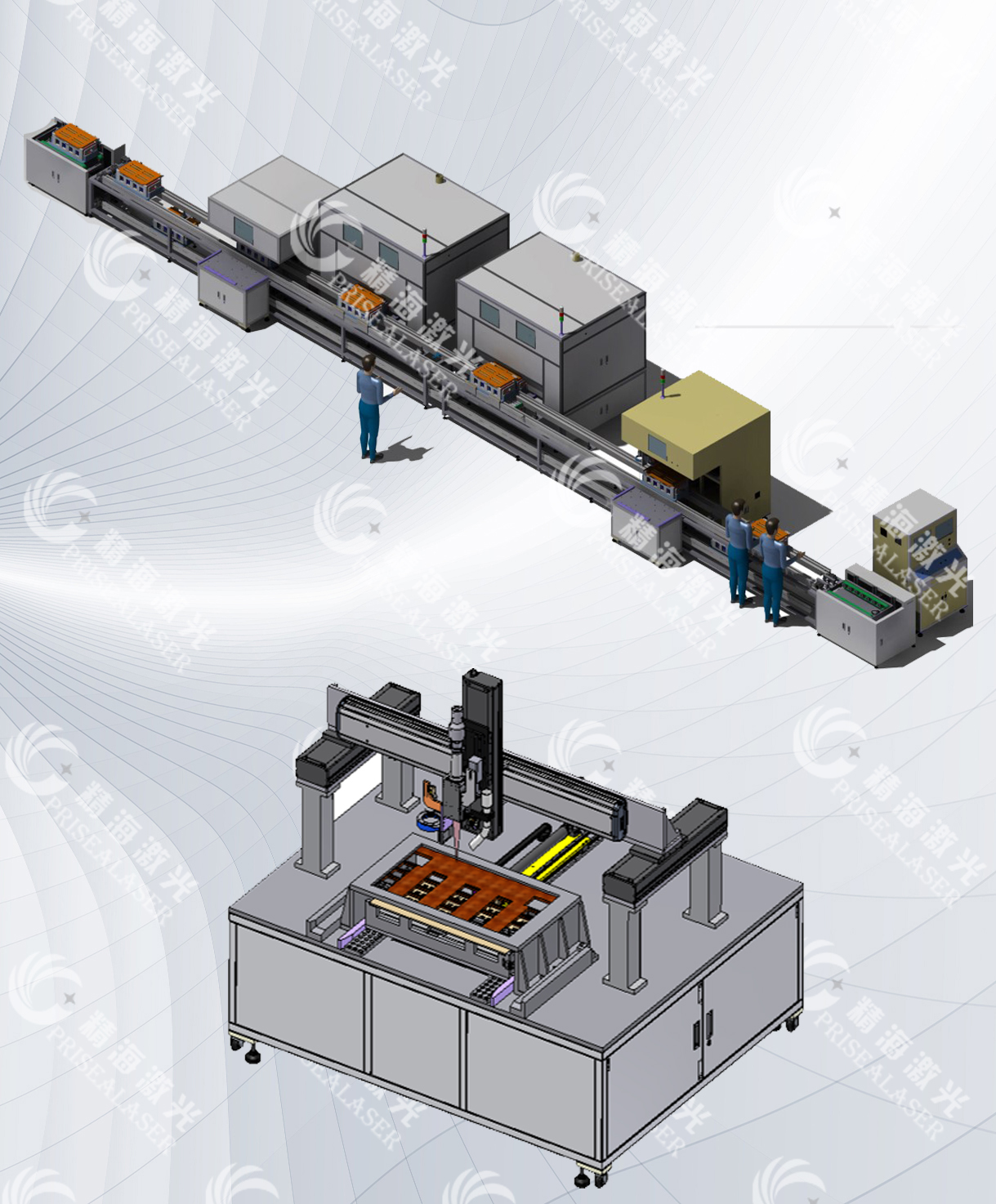 Lithium battery module Busbar laser welding system